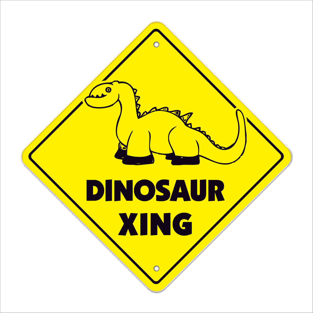 Dinosaur Crossing Sign