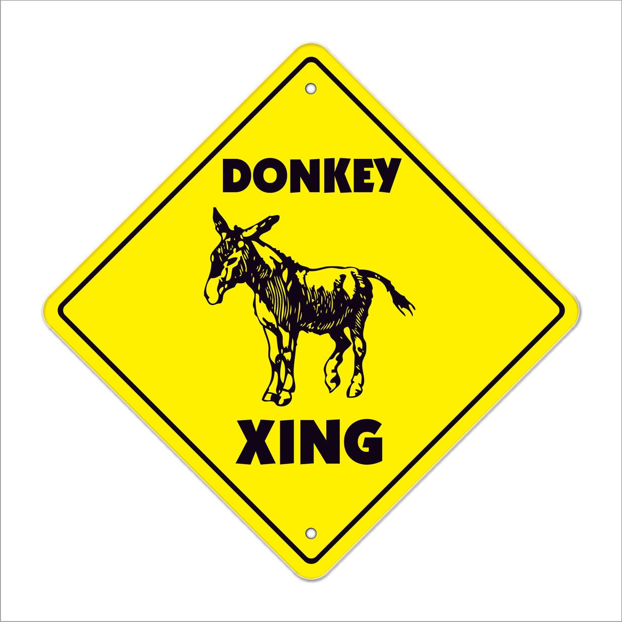 Donkey Crossing Sign