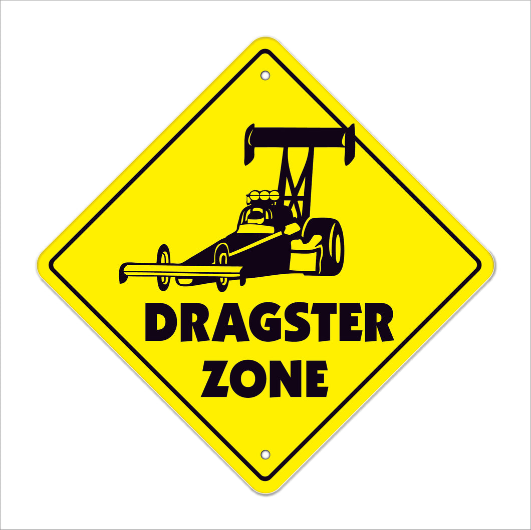 Dragster Crossing Sign