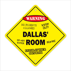 Dallas' Room Sign