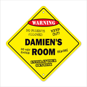 Damien's Room Sign