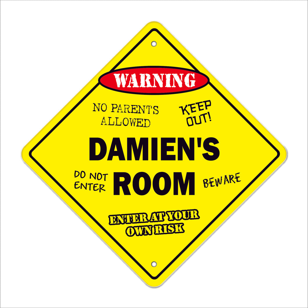 Damien's Room Sign