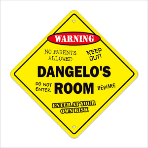 Dangelo's Room Sign