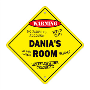 Dania's Room Sign