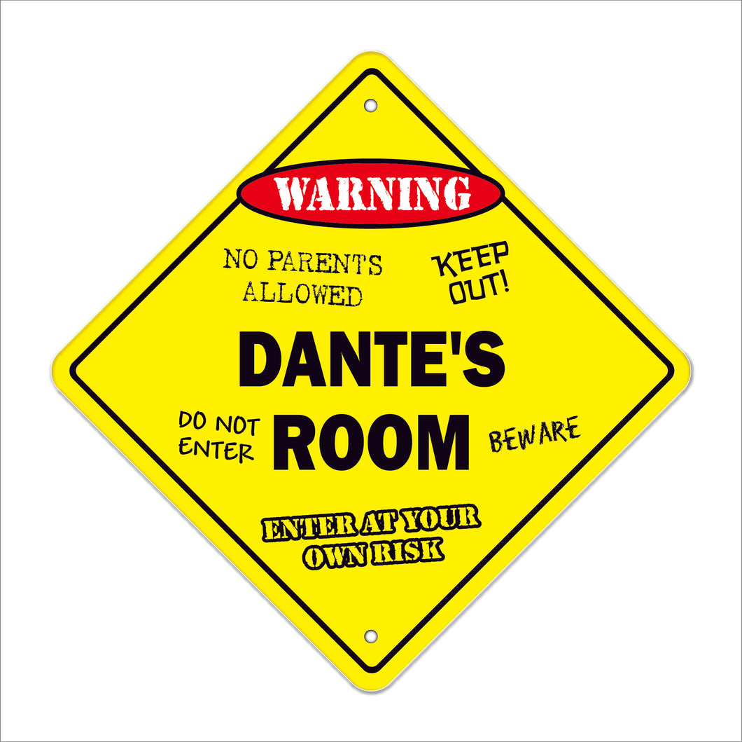 Dante's Room Sign