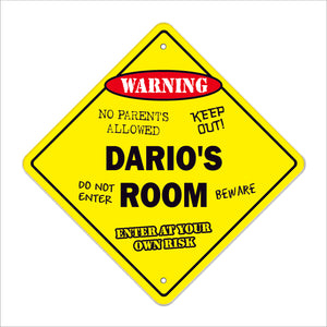 Dario's Room Sign