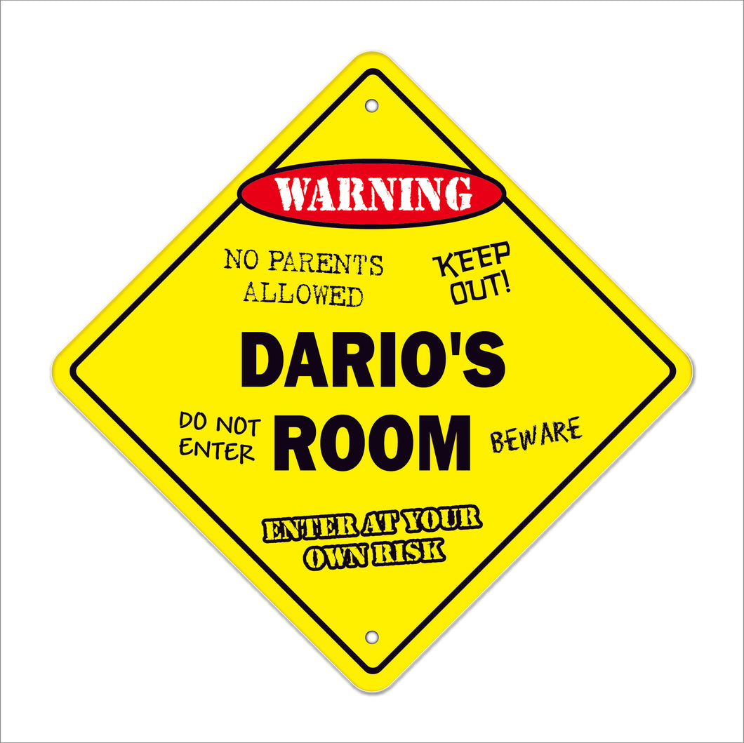 Dario's Room Sign