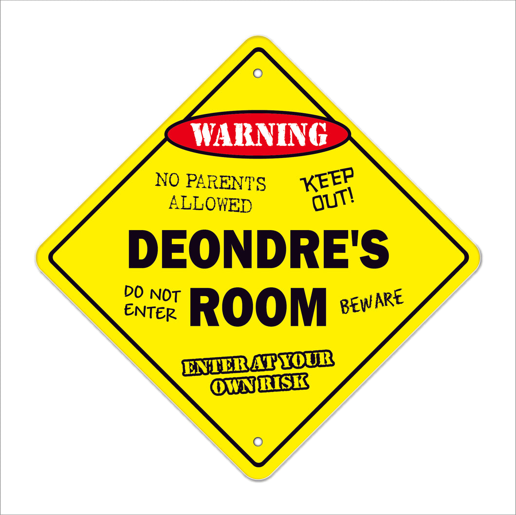 Deondre's Room Sign