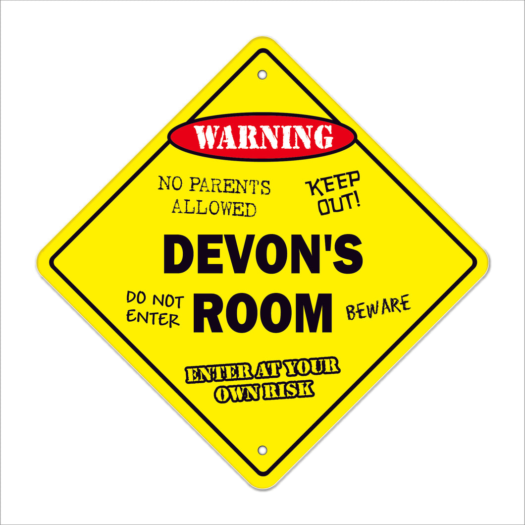 Devon's Room Sign