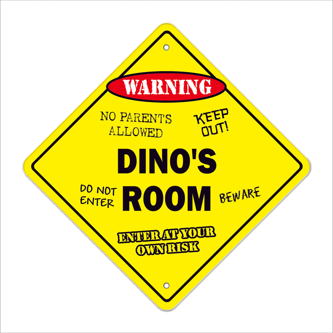 Dino's Room Sign