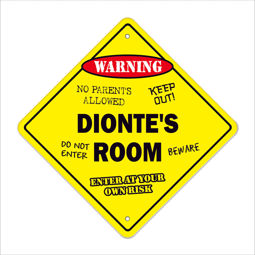 Dionte's Room Sign