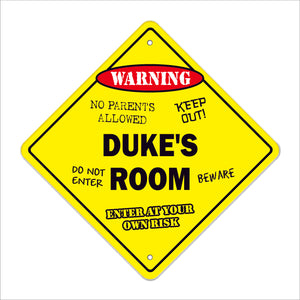 Duke's Room Sign