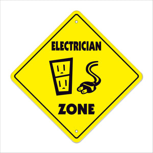 Electrician Crossing Sign