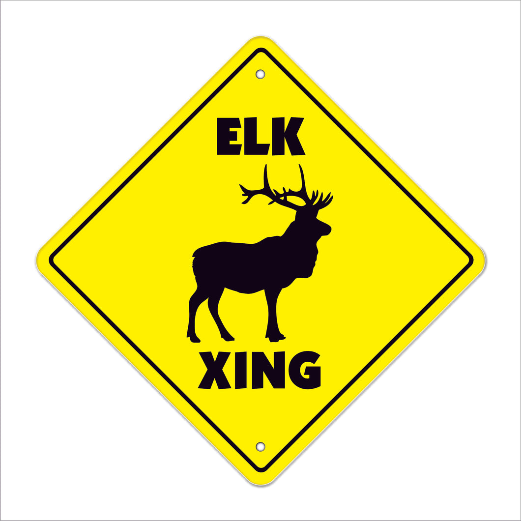 Elk Crossing Sign