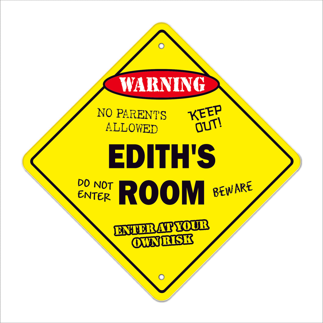 Edith's Room Sign