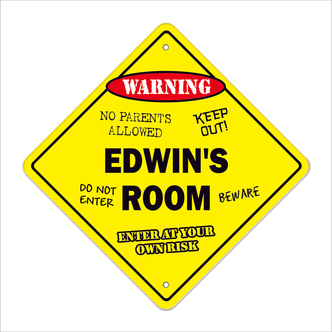 Edwin's Room Sign