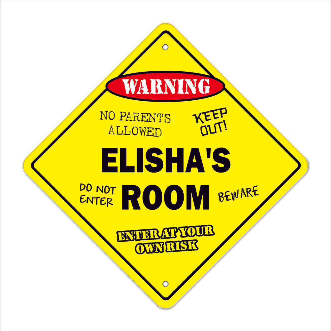 Elisha's Room Sign