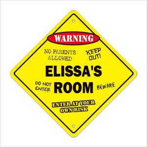 Elissa's Room Sign