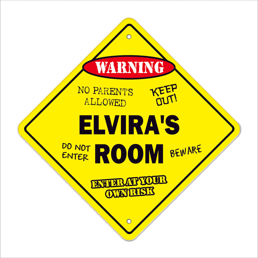 Elvira's Room Sign