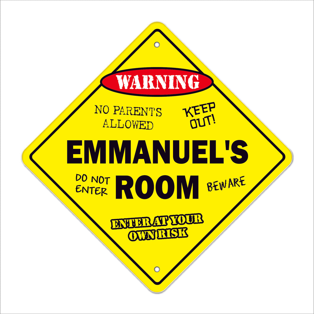 Emmanuel's Room Sign