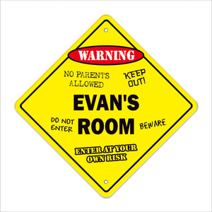 Evan's Room Sign