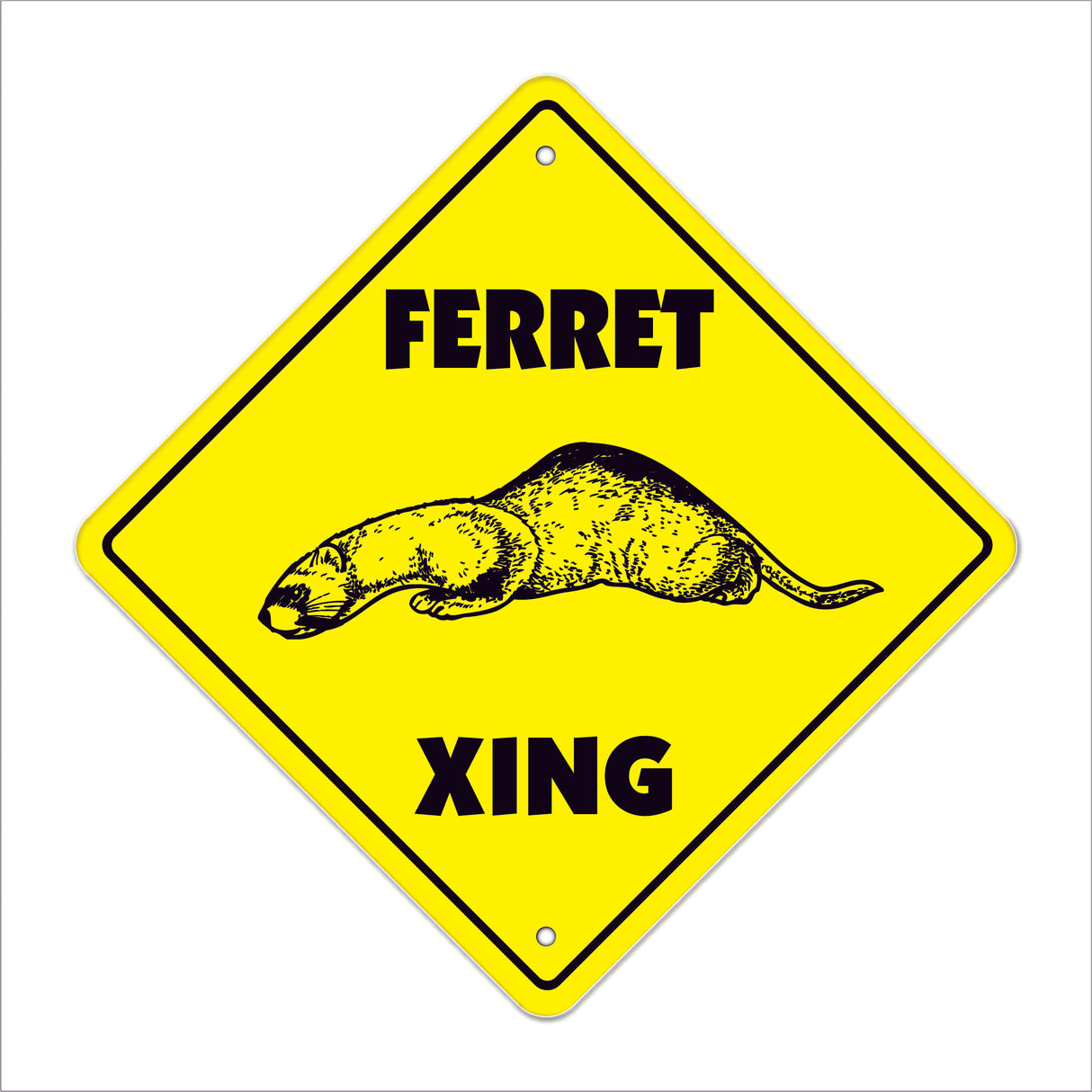 Ferret Crossing Sign