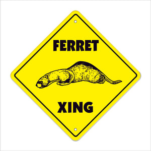 Ferret Crossing Sign