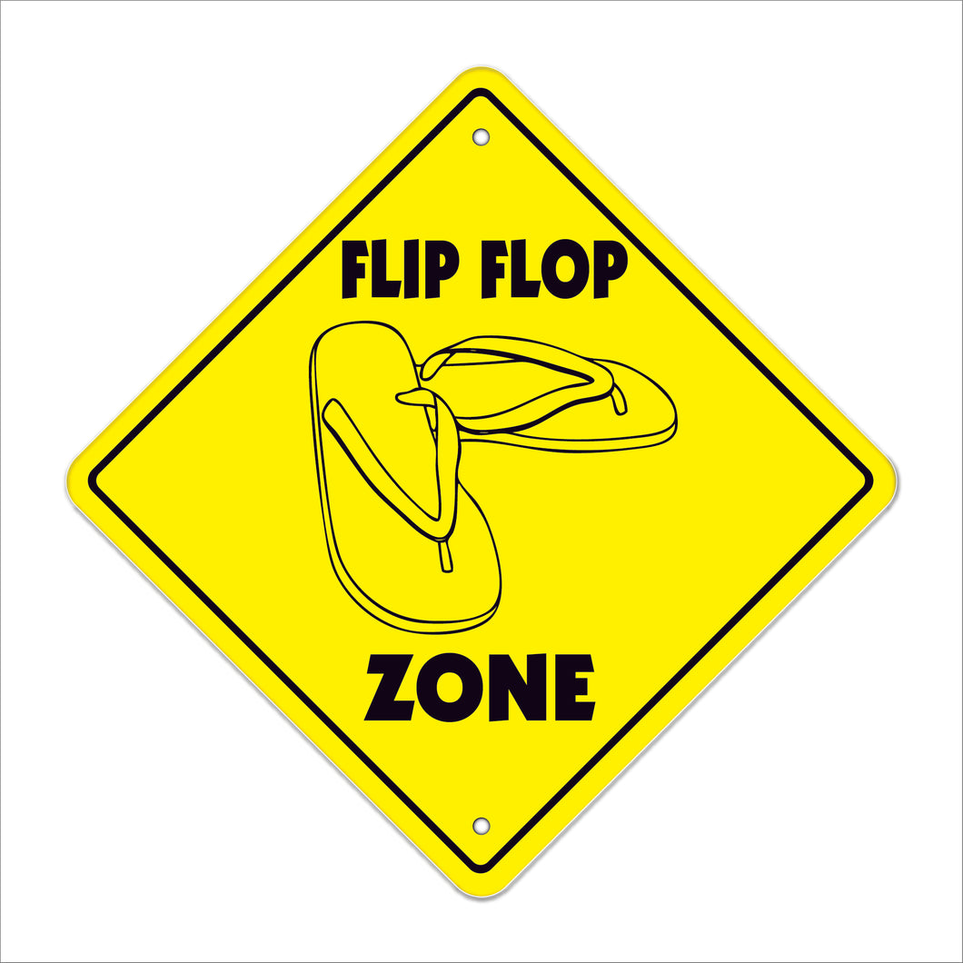 Flip Flop Crossing Sign