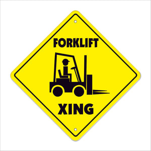 Forklift Xing Crossing Sign