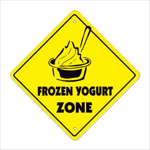 Frozen Yogurt Crossing Sign