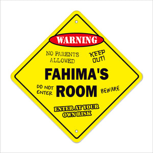 Fahima's Room Sign