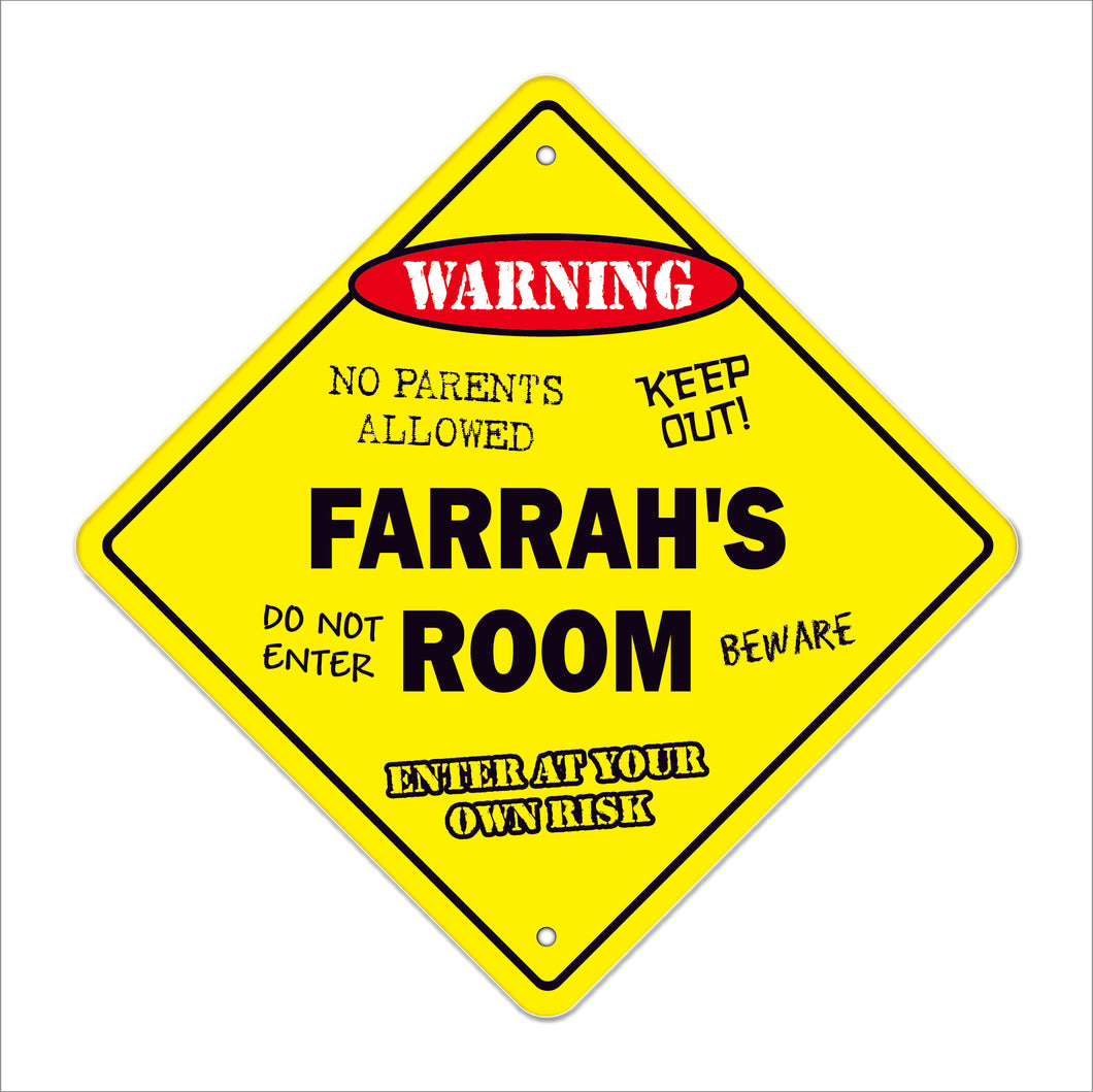 Farrah's Room Sign