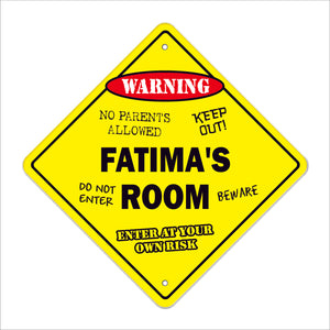 Fatima's Room Sign