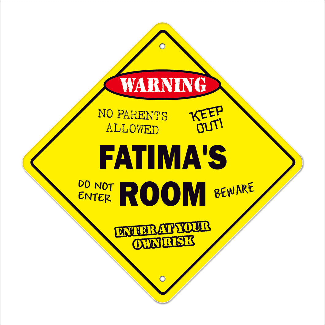 Fatima's Room Sign