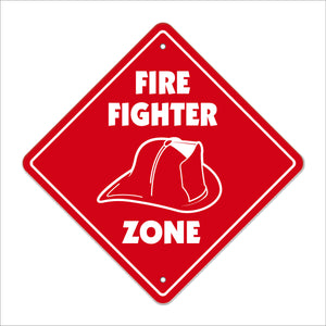 Firefighter Crossing Sign