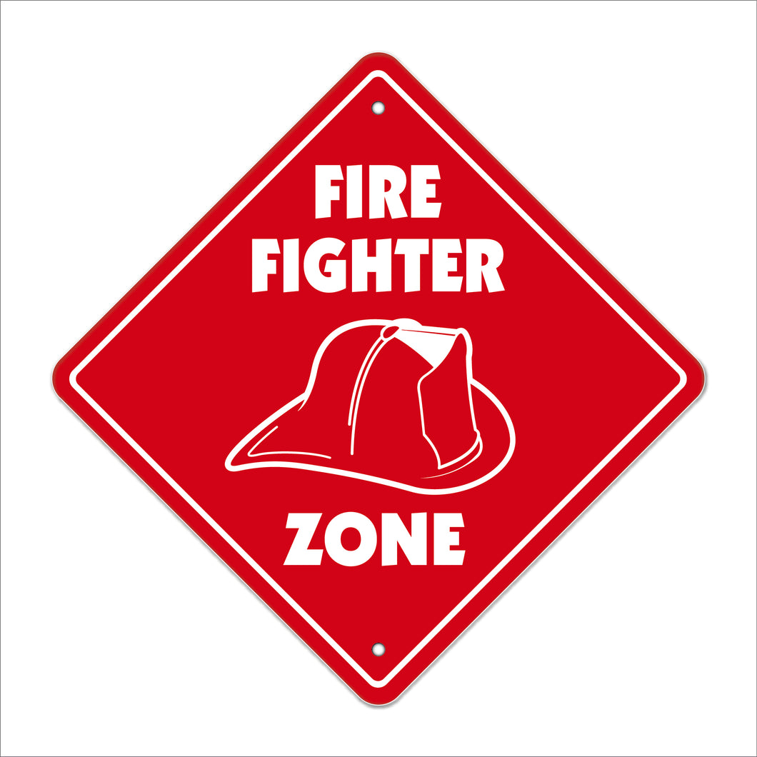 Firefighter Crossing Sign