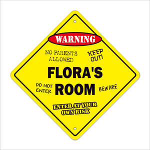 Flora's Room Sign