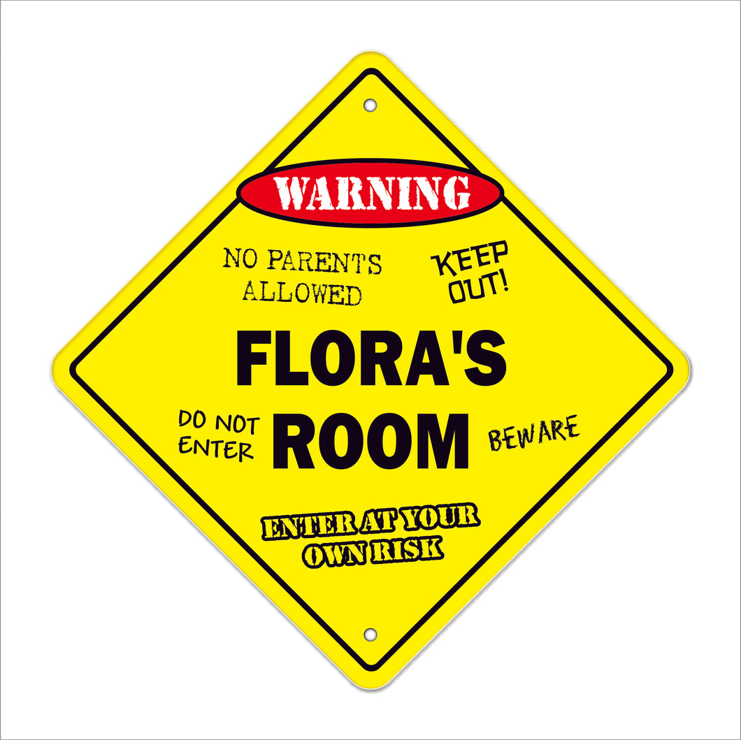 Flora's Room Sign