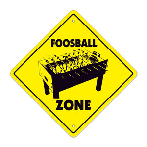Foosball Crossing Sign