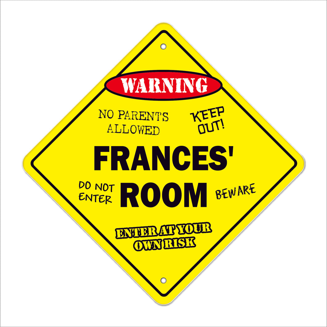 Frances' Room Sign