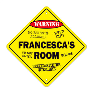 Francesca's Room Sign