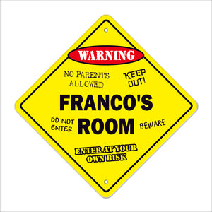 Franco's Room Sign