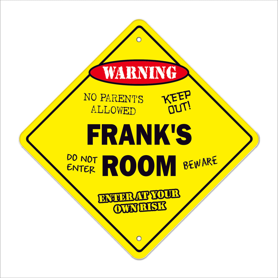 Frank's Room Sign