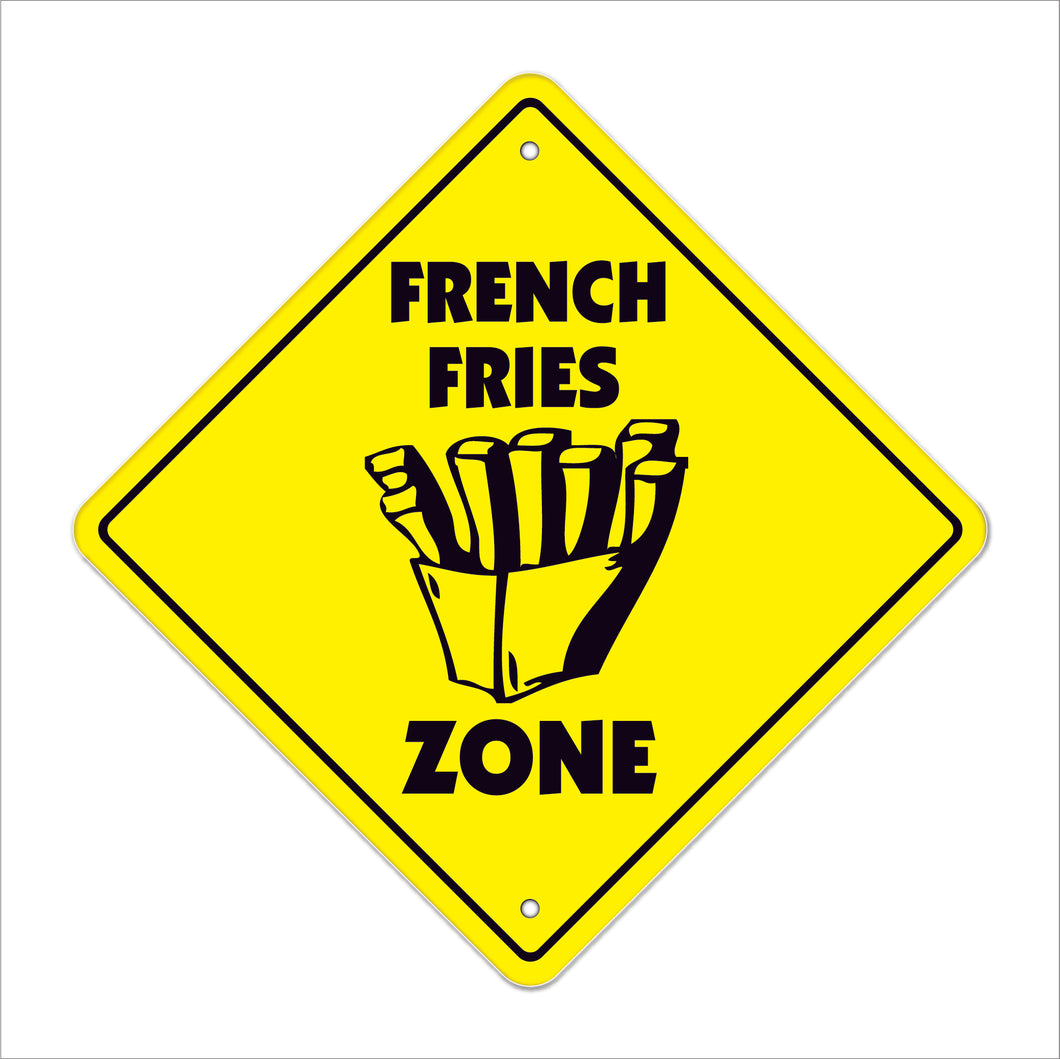 Frenchfries Crossing Sign