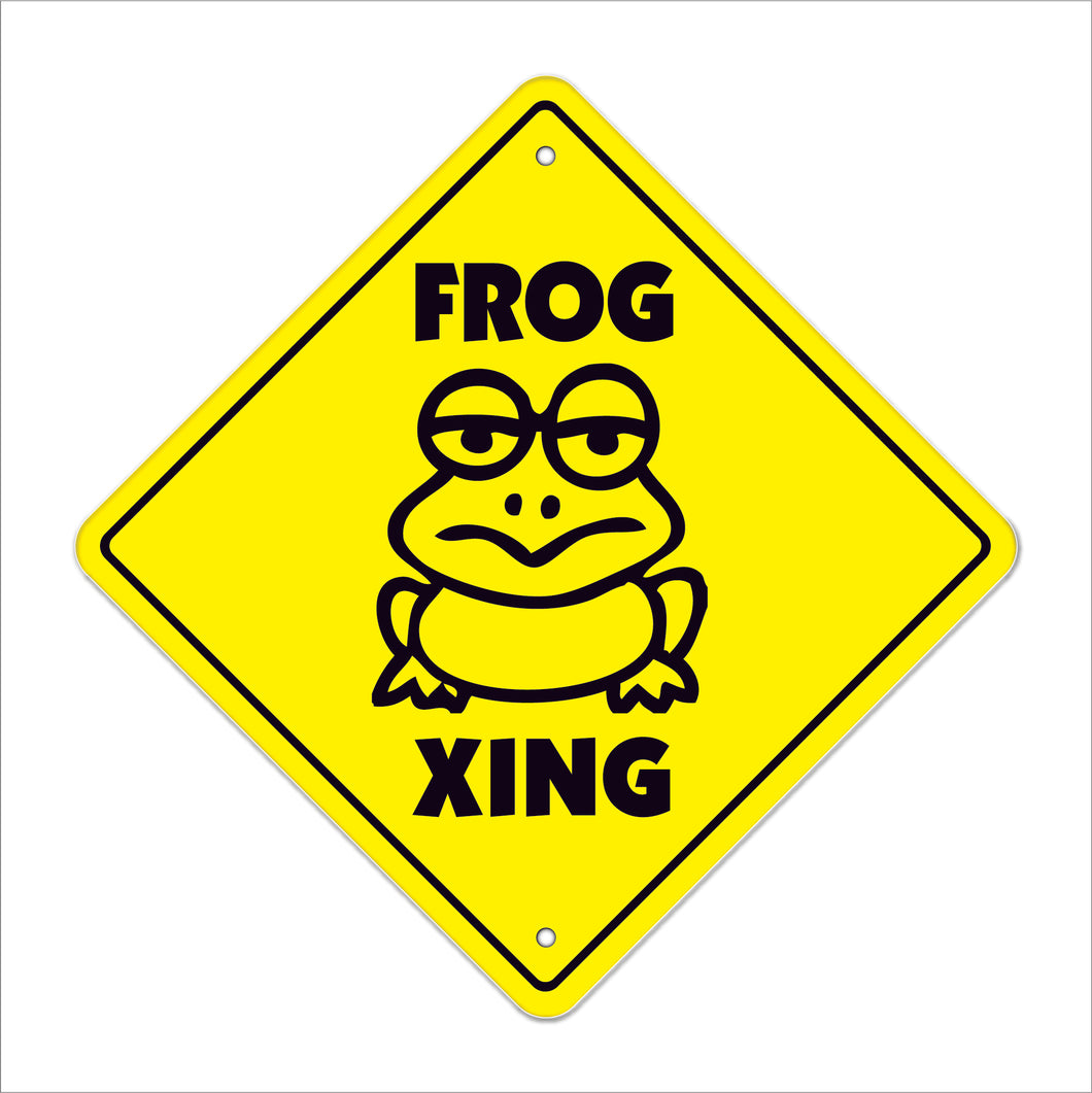 Frog Crossing Sign