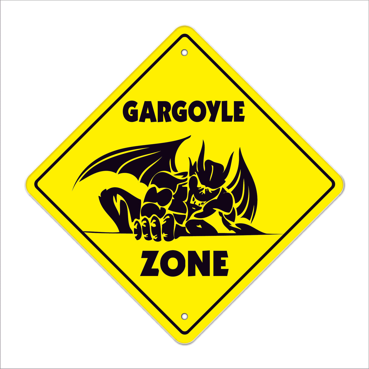 Gargoyle Crossing Sign