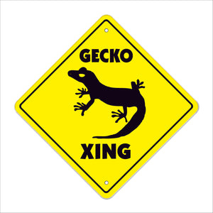 Gecko Crossing Sign