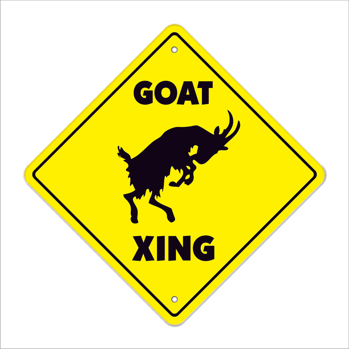 Goat Crossing Sign