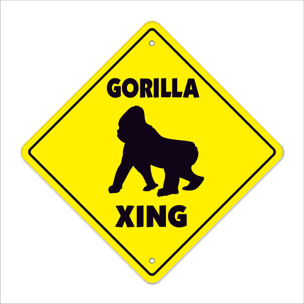 Gorrilla Crossing Sign