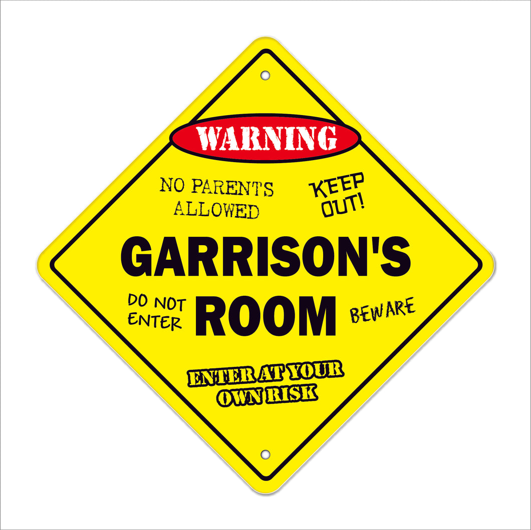 Garrison's Room Sign